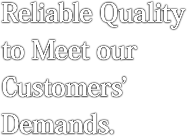 Reliable Quality to Meet our Customers’ Demands.